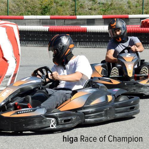 Race of Champion mit E-Go-Karts an der higa 2024 in Chur