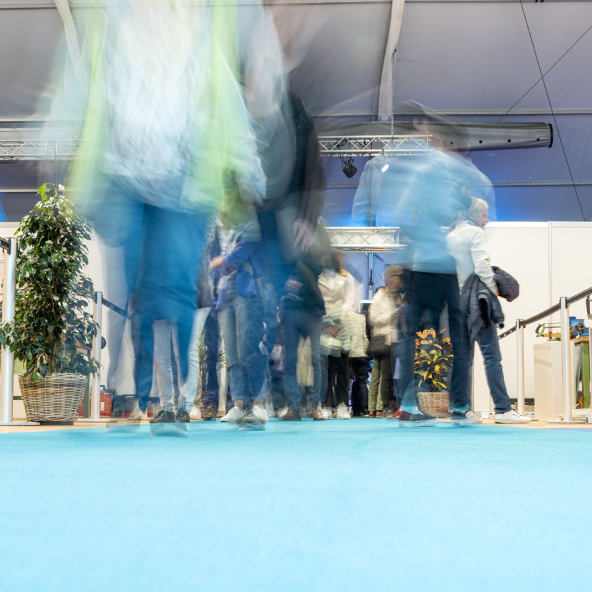 Einblick in die Messe higa