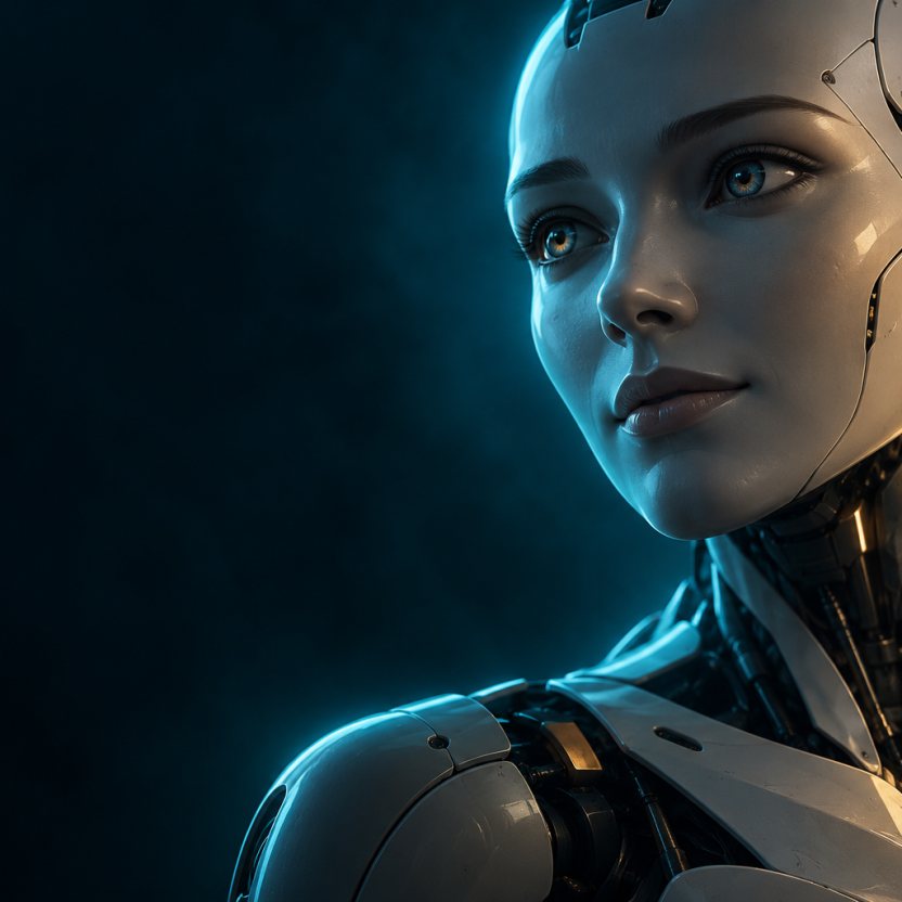 Robotik und künstliche Intelligenz an der higa 2027 – KI-generiertes Symbolbild